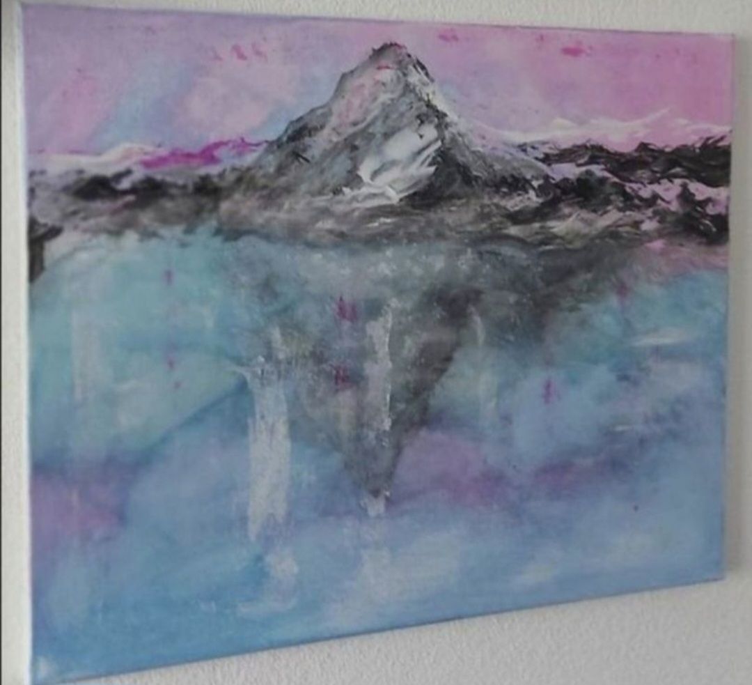 Dipinti: Gemälde Berg am See handmade 40×50 – Nuovo (secondo la descrizione) da Riehen venduto da Steinbock1970 1