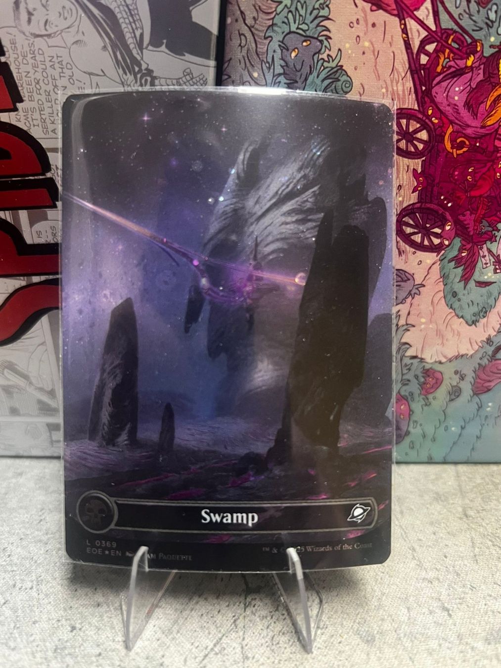 Magic The Gathering Carte collezionabili: Swamp Galaxy Foil – Nuovo (secondo la descrizione) da Wilen b. Wollerau venduto da GarruksShop