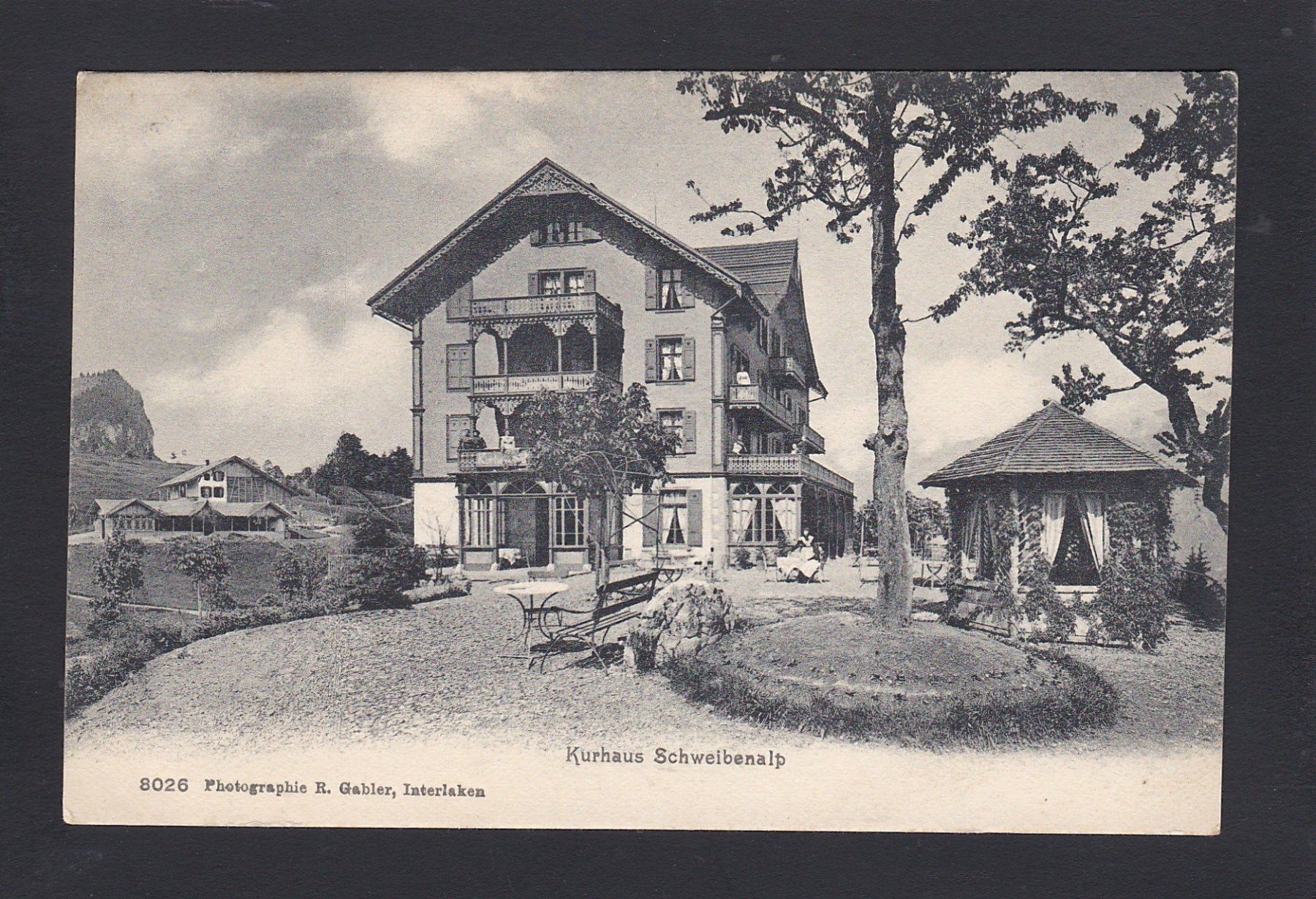 Cartoline postali: Kurhaus SCHWEIBENALP, 1908 – Usato da Reiden venduto da cinfis