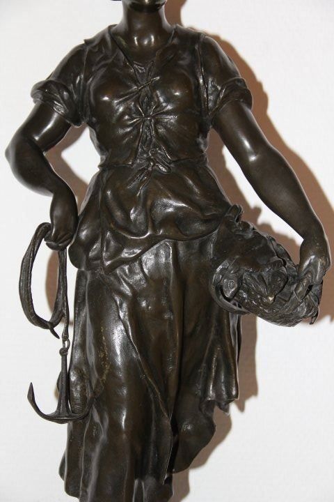Skulpturen & Statuen: Antique sculpture en bronze signe . – Gebraucht aus Praz (Vully) von pikuluka1 2