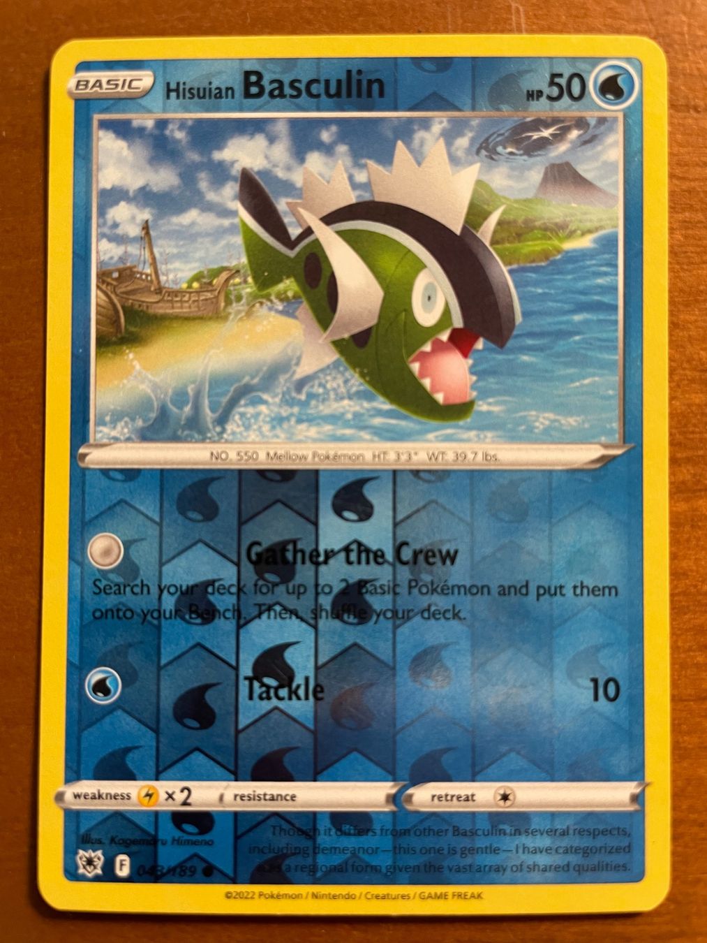 Pokémon Carte collezionabili: Pokemon Hisuian Basculin Reverse (Versand gratis) – Nuovo (secondo la descrizione) da Chur venduto da Angerson