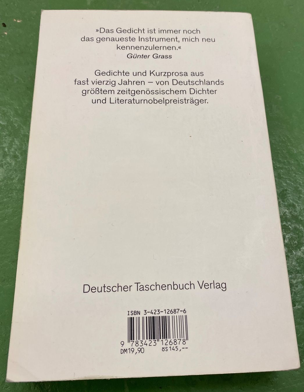 Libri: Günter Grass: Gedichte und Kurzprosa – Usato da Basel venduto da Ostschweiz06 5