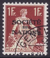 Dienstmarke SDN SBK-Nr. 12z (geriffeltes Papier 1935-1944)