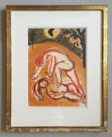 🟡MARC CHAGALL 1887-1985 Litho Kain&Abel Verve Bibel 1960