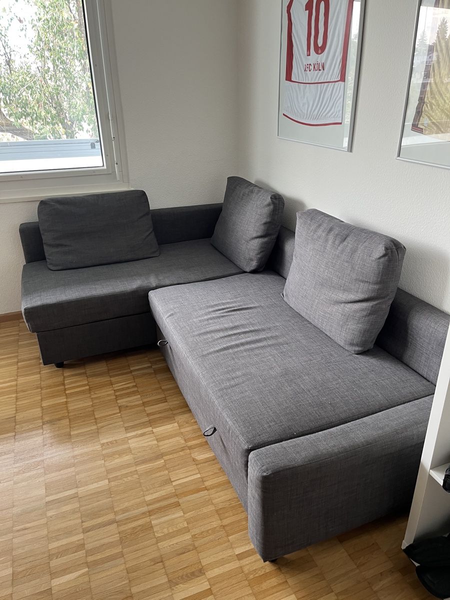 Ikea Divani: Ecksofa mit Schlaffunktion in grau – Usato da Allschwil venduto da MaloseS08 1
