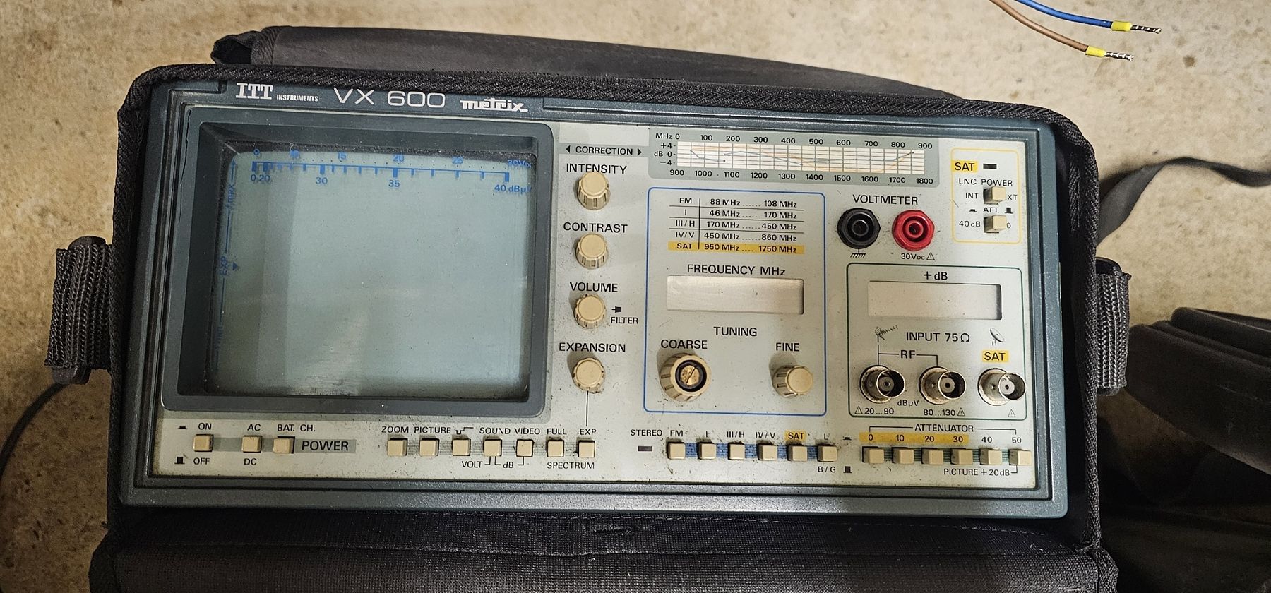 Misurare: ITT VX 600 metaix Oscilloscope test equipment – Usato da La Chaux-de-Fonds venduto da PV71