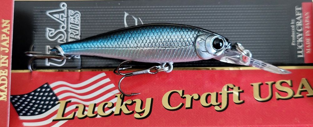 Esca Lucky Craft 48DD Puntatore - 052 Aurora Nero - Jerkbait Longbill Di Alta Qualità Giapponese - Foto 2