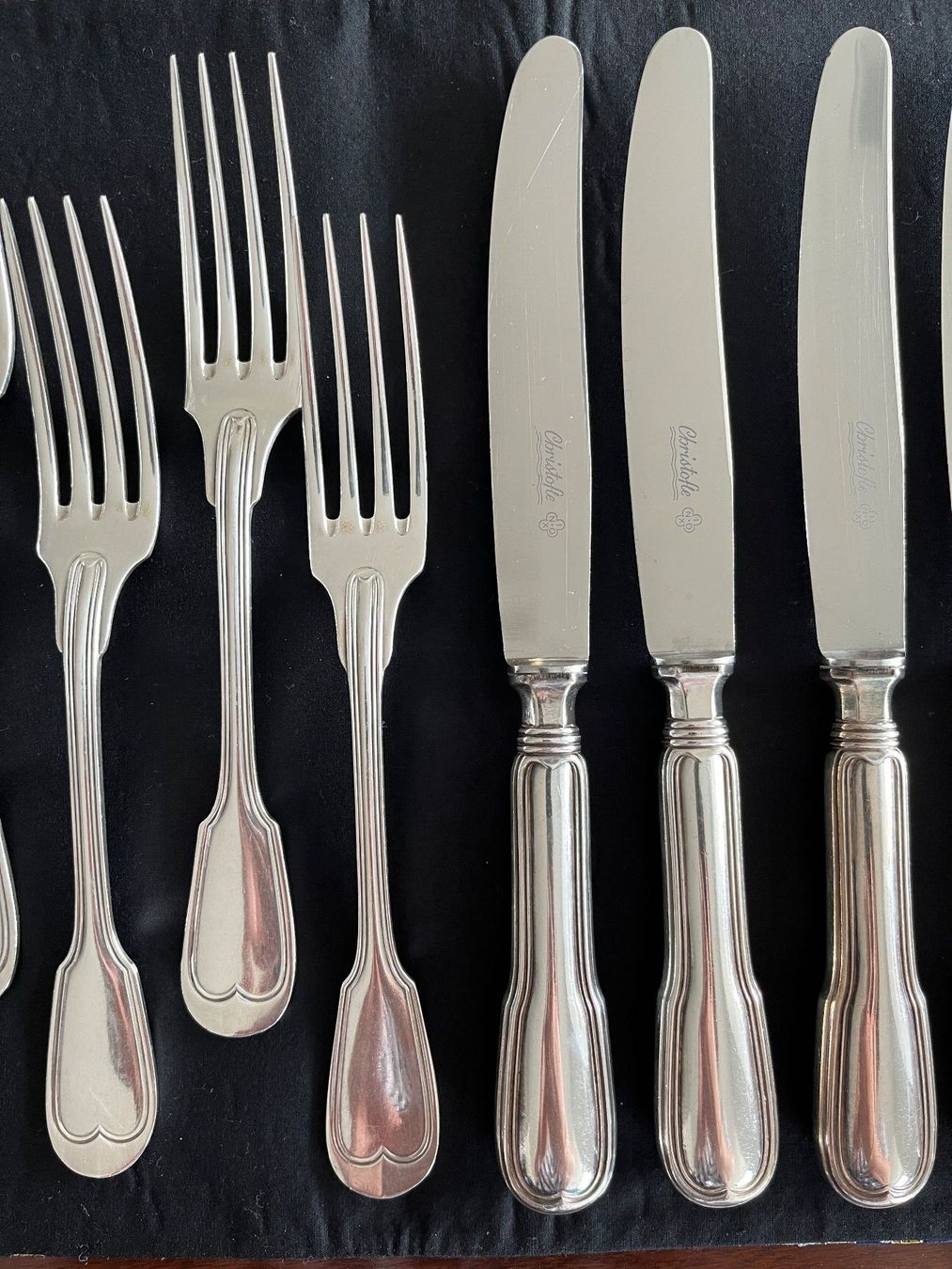 Christofle Set di posate: Christofle  Besteck - Chinon, 12 teilig, – Usato da Stetten AG venduto da Brissago25 2