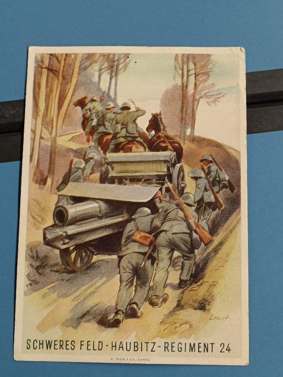 Litho PK / Schweres Feld Haubitz Regiment 24 Bttr.174 / 1941 (Gebraucht ...