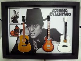 Bild A.CELENTANO, 3 Modell Gitarren, Unikat (B.50cmxH.37cm)