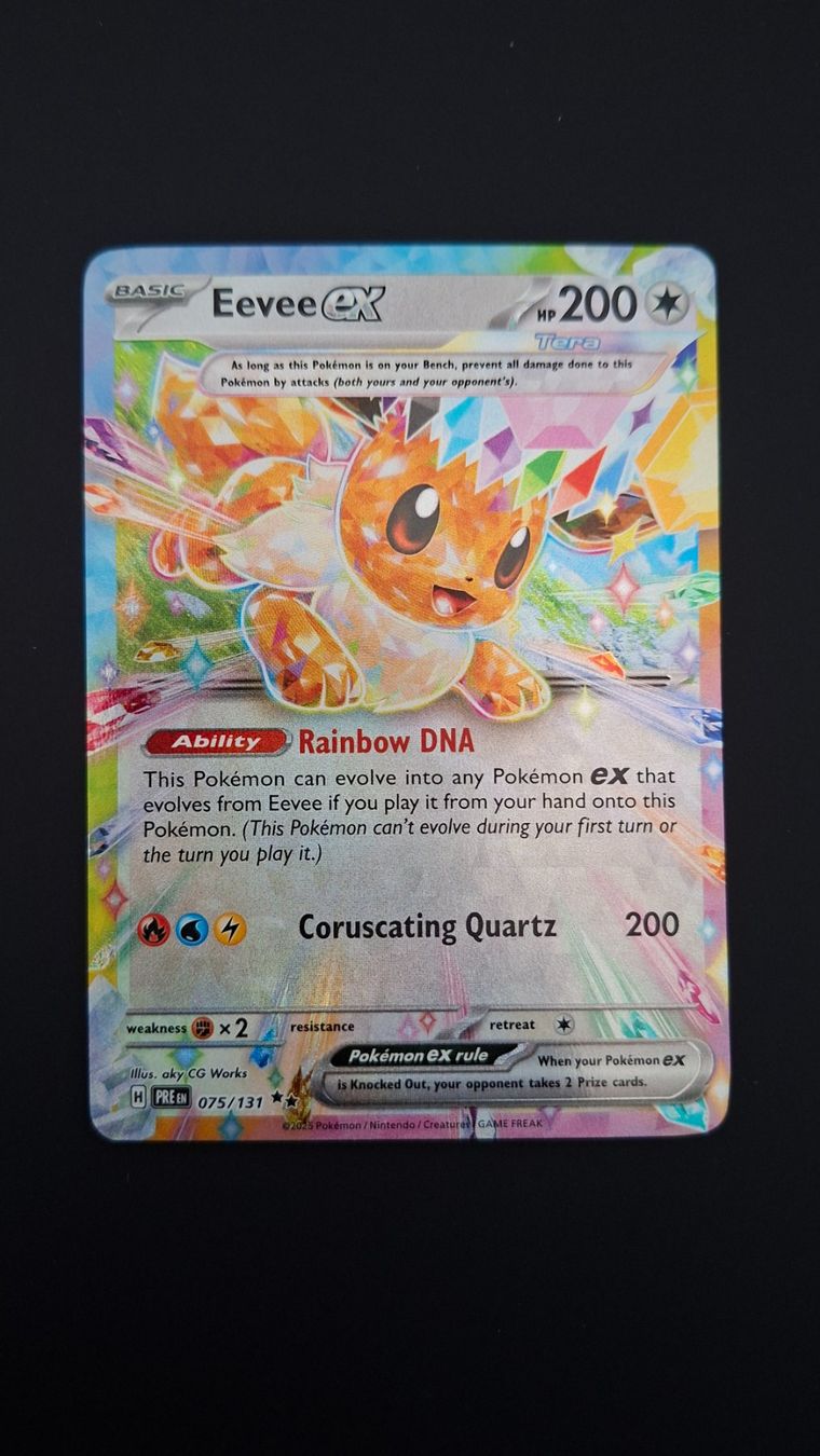 Pokémon Cartes à collectionner: Eevee ex #075 Prismatic Evolutions EN (PRE) – D'occasion à Biasca par Sara_Poke123