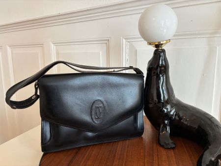 CARTIER “Le Must de Cartier” Vintage Handbag Black