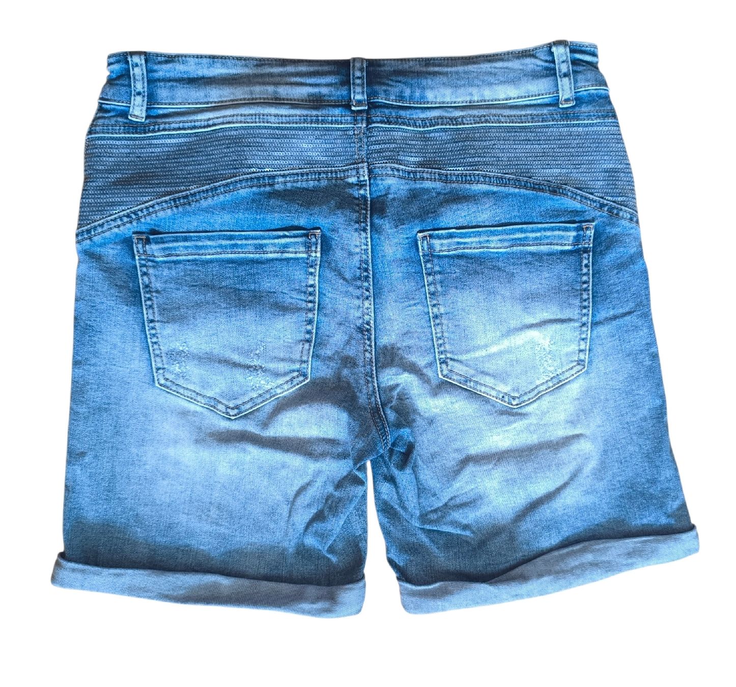 Jeans: Kurze Jeanshose mit Pailetten – Usato da Gettnau venduto da Immortal_ 1