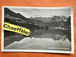 Alte Ansichtskarte 1936 Lungernsee mit Wetterhorngruppe