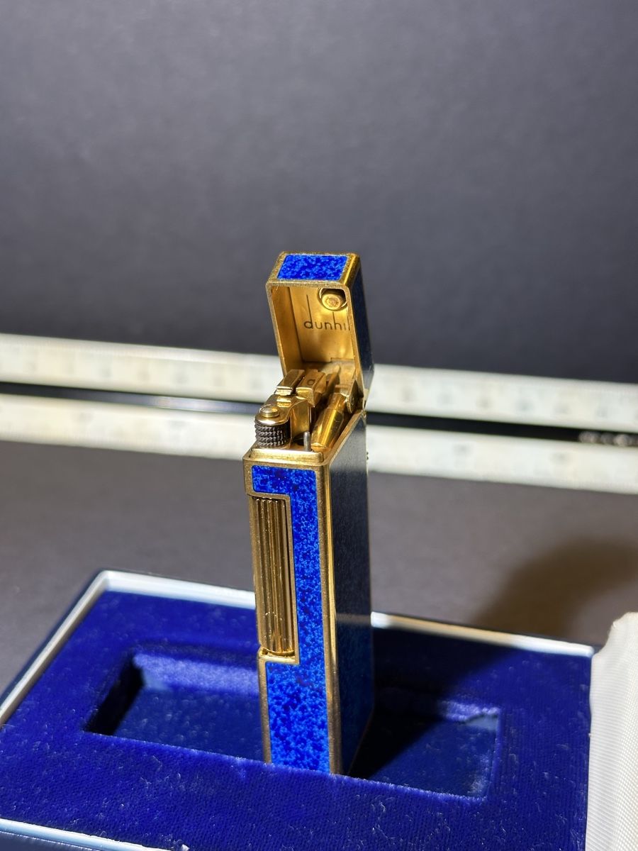 Dunhill Briquets: Dunhill Rollagas Lighter Lapis Lazuli Box – D'occasion à Zürich par RatsTreasure 1