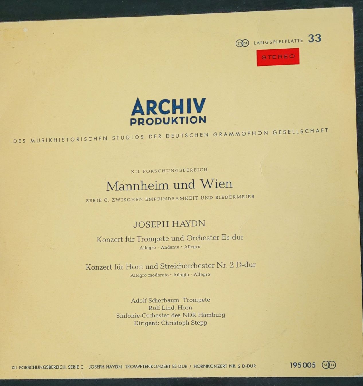 Dischi in vinile: Musikhistorisches Studio der Deut.Grammophon Gesellschaft – Usato da SCHÜBELBACH venduto da CoKaHa