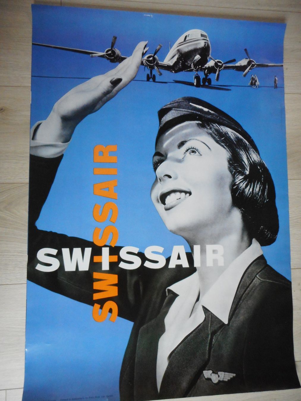 Foto & Immagini: Swissair Poster Stewardess replika – Usato da Möriken AG venduto da Navajomonuvall 1