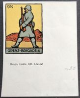 Soldatenmarke 2.WK, Grenz Brigade 4, geschn, Wi Gz 14-2