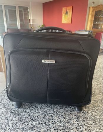 Samsonite Trolley schwarz mit Laptopfach guter Zustand