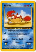 Krabby Fossil Set 51/62 Deutsch Mint