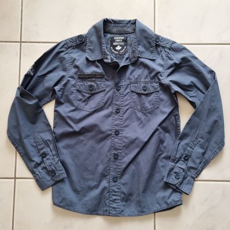 Tolles blaues Langarmhemd. Gr. 146, sehr guter Zustand