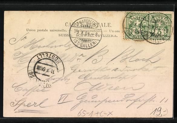 Cartoline postali: AK St. Margrethen, Bahnhof mit Bahnsteig – Usato da Berlin venduto da bartko-reher 1