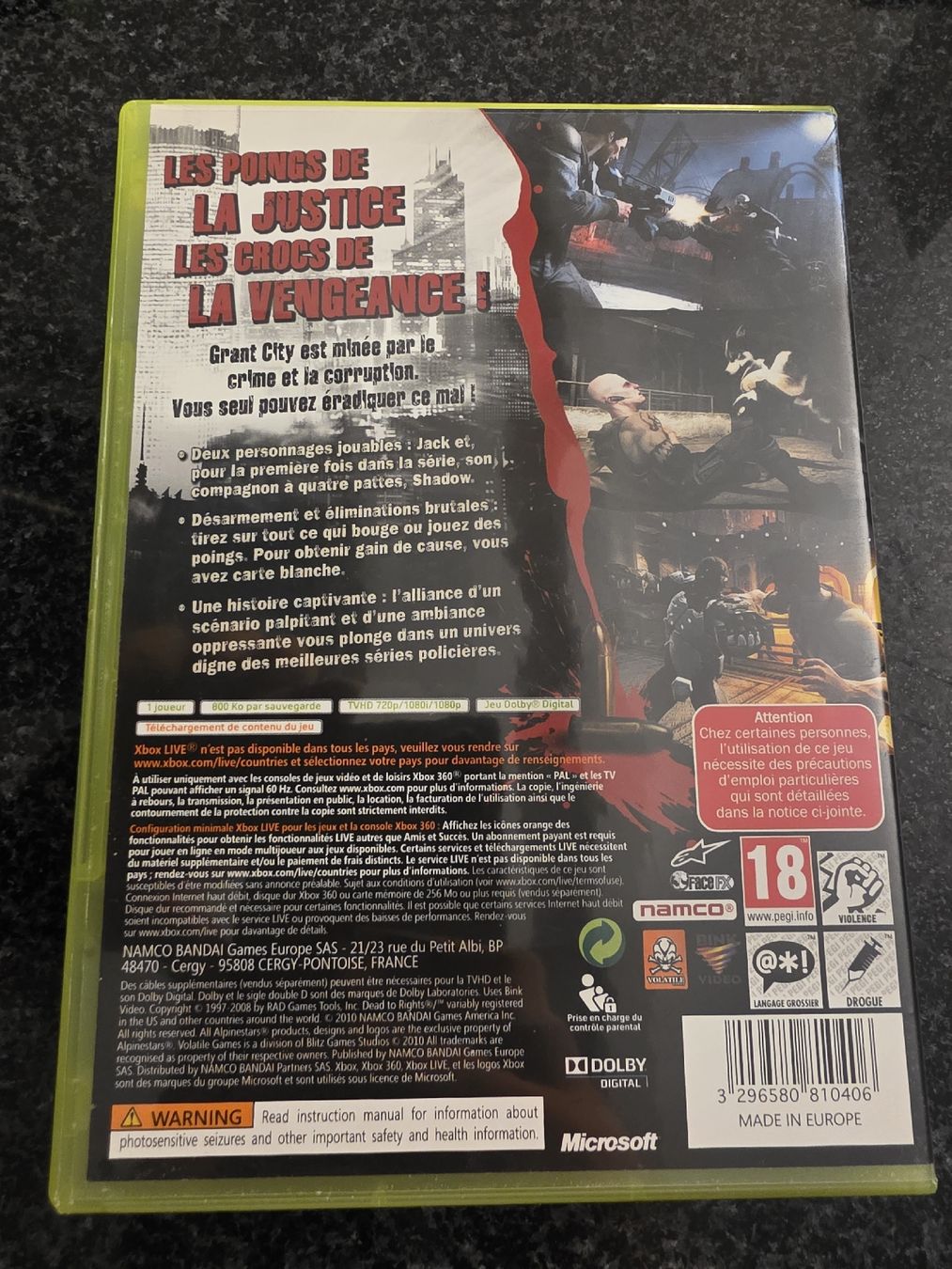 Giochi: Dead to Rights Retribution Xbox 360 – Usato da Chavornay venduto da Crash37 1