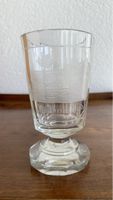 Bäderglas Kristall für Sammler mit Gravur Bentheim-Bad