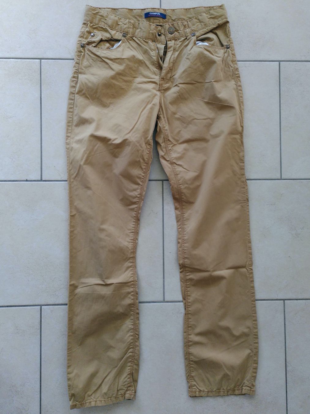 Pantaloni: Braune/Caramel, dünne Sommerhose Gr.164 – Usato da Brugg AG venduto da olamim