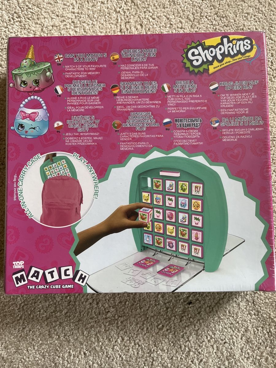 Giochi: New Shopkins Top Trumps Match Cube Game – Nuovo e nell'imballaggio originale da Villars-Bramard venduto da dadesc 1