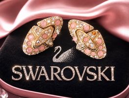 Swarovski Ohrringe  original, antik. Art  deco