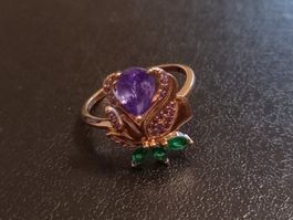 Vergoldet Ring, Grosse 8 (57)