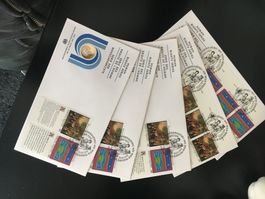 ONU UNO Wien / 1993 / 5x Speziel FDC