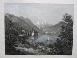 SCHLOSS CHILLON   AQUATINTA