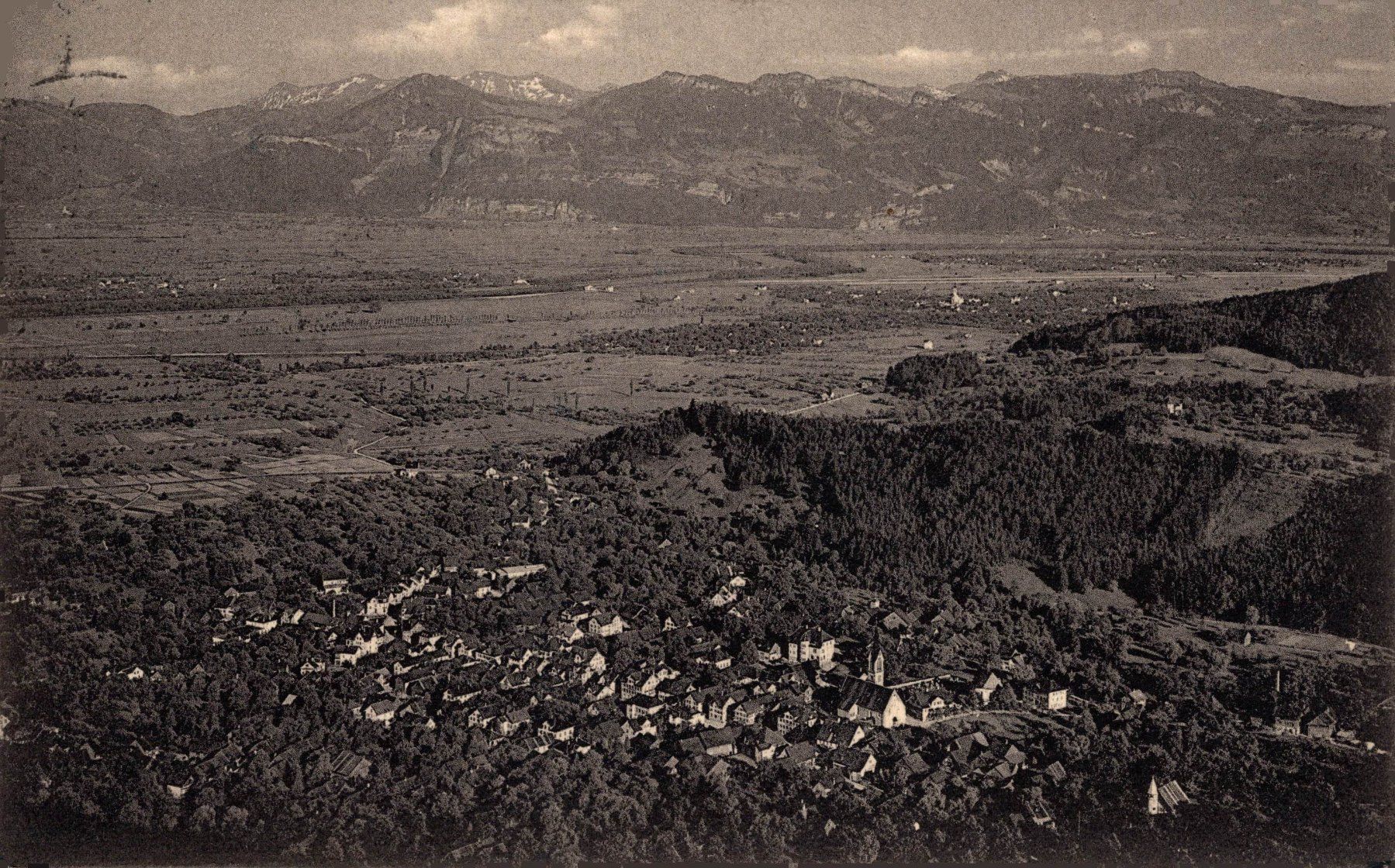Cartoline postali: Berneck mit Vorarlbergen – Usato da Bronschhofen venduto da Astore