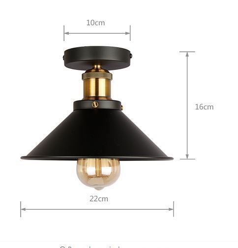 Lampadari & plafoniere: Metall Retro Lampe Loft Industriedesign – Nuovo e nell'imballaggio originale da Châtelaine venduto da topshop.switzerland 3