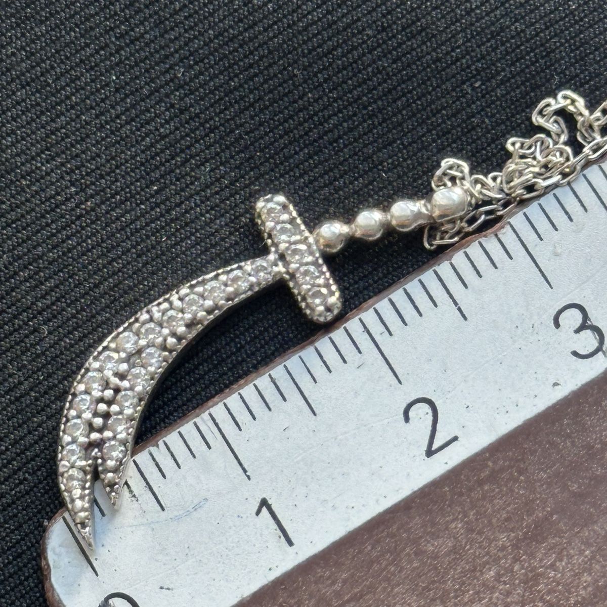 Catenine: Silber 925 funkelnde Schwert Halskette – Nuovo (secondo la descrizione) da Givisiez venduto da dor_xb9k 5