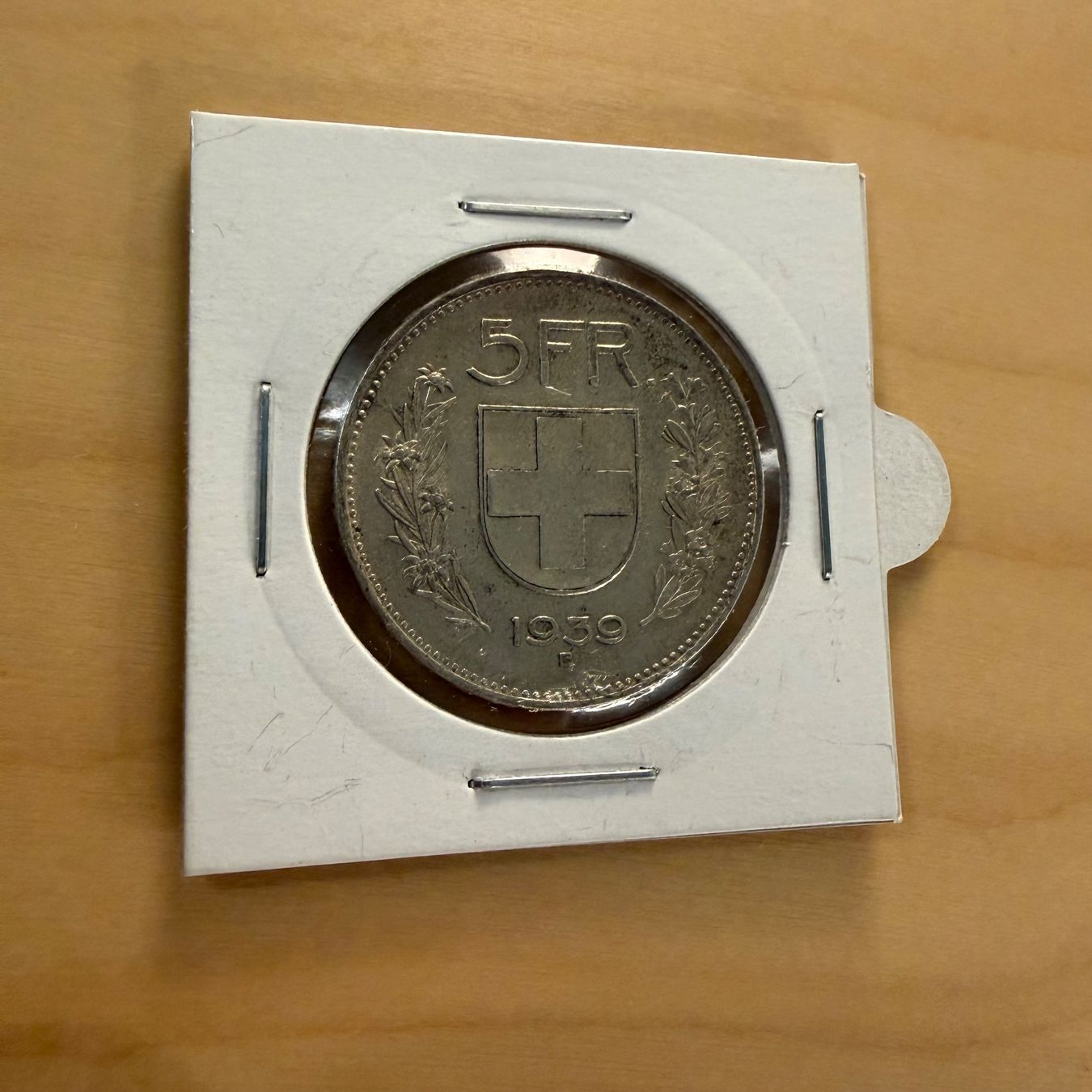 Tutti le monete: Schweizer Silbermünze 5 Franken 1939 – Usato da Wädenswil venduto da NicolaGB