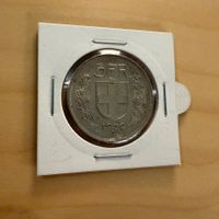 Schweizer Silbermünze 5 Franken 1939