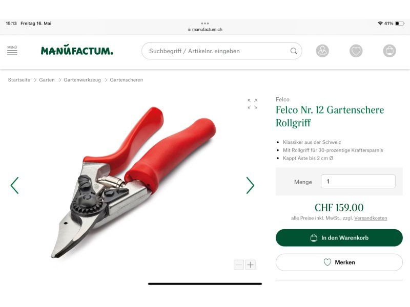 Felco Tutti gli attrezzi: 2x Felco 12 Gartenschere mit Rollgriff – Nuovo e nell'imballaggio originale da Wängi venduto da LiqKojote 2