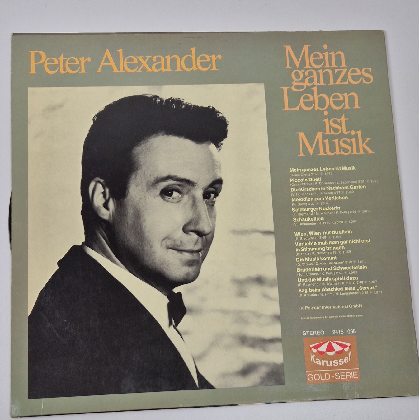 Peter Alexander Schallplatte - Mein ganzes Leben ist Musik (Gebraucht ...