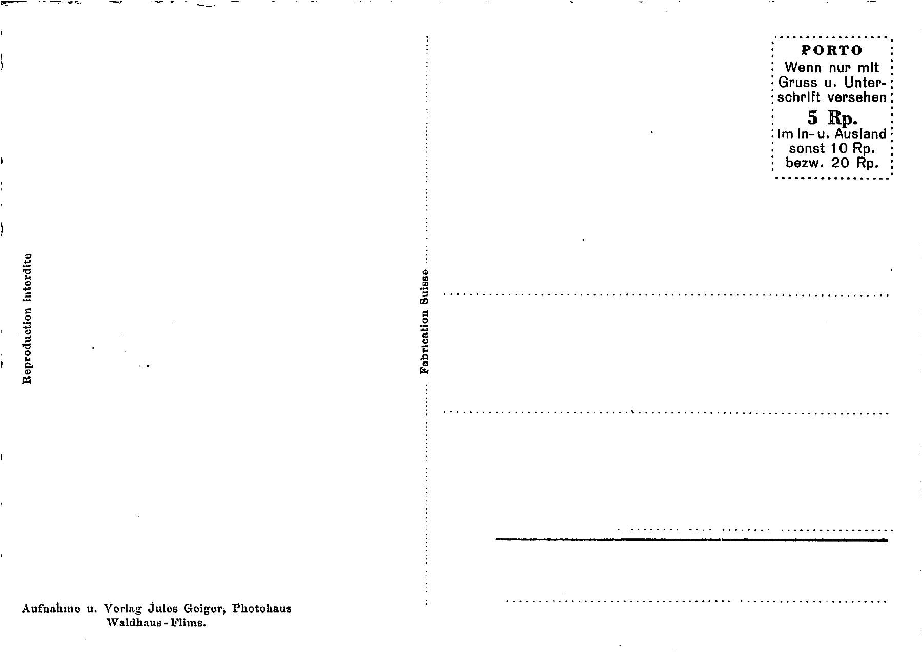 Cartoline postali: Rhäzüns, Flimserstein – Usato da Ottikon b.Kemptth. venduto da Neptun1974 1
