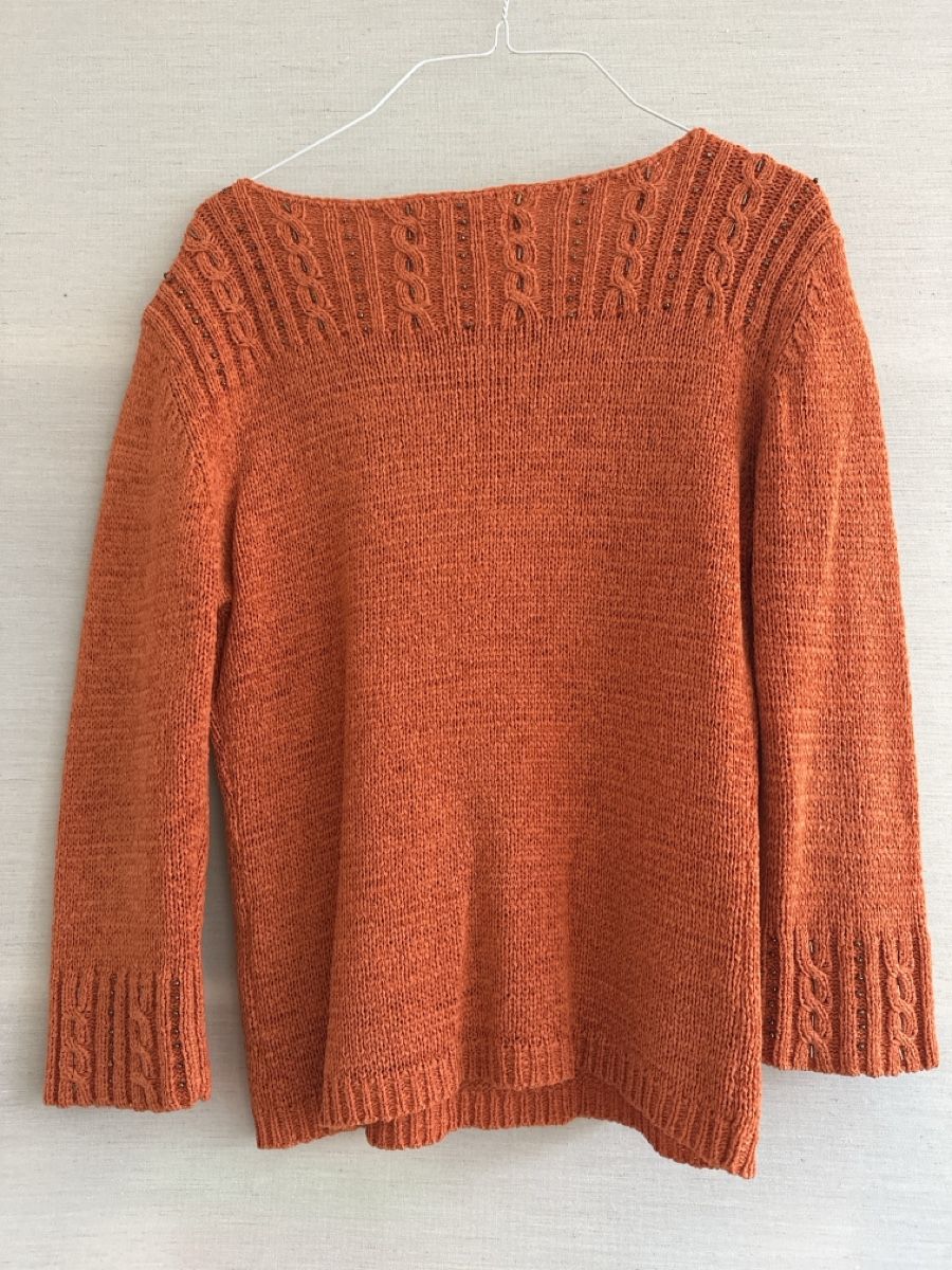 Pulls & Sweat-shirts: Damen Pullover orange T2 Strick Details – D'occasion à Rothenburg par wer_g9fd 3