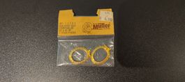 2x Schmuckschliesse Gold Oval 20x40mm Bastel Müller OVP