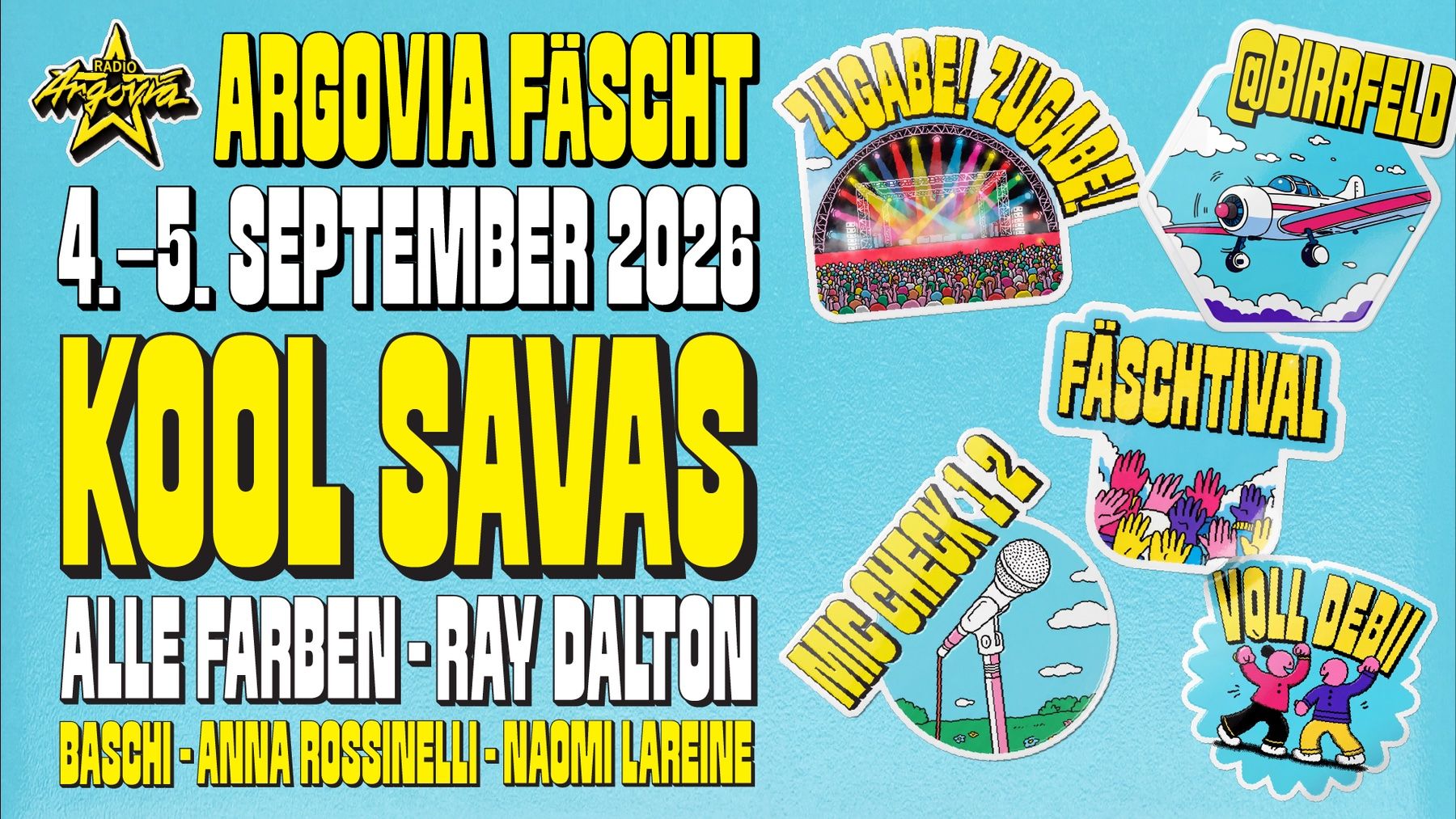 Tickets: 1-4x e-Tickets Argovia Fäscht SA 05.09.26 – Neu (gemäss Beschreibung) aus Thundorf von Random_10