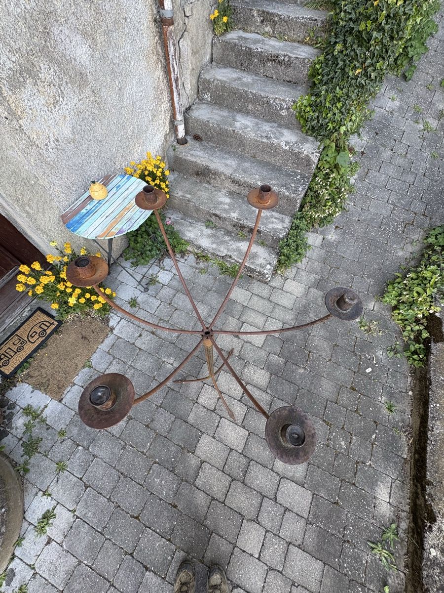 Portacandele: Kerzenständer Metall Rostig Garten – Usato da Zufikon venduto da ogg_r2jt 3