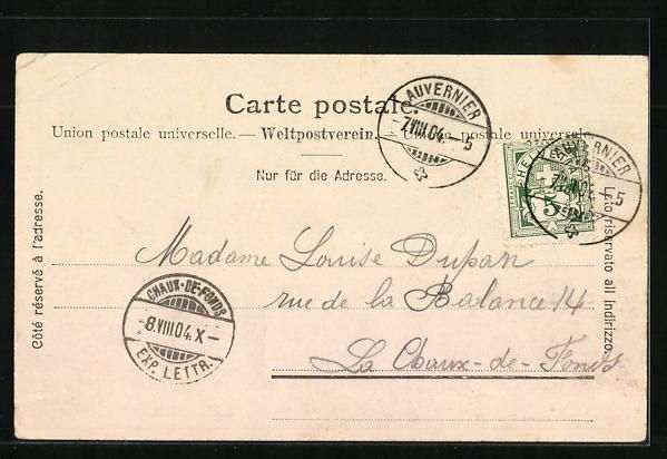 Cartoline postali: Saint Aubin, Ortsansicht mit der kleinen – Usato da Berlin venduto da bartko-reher 1