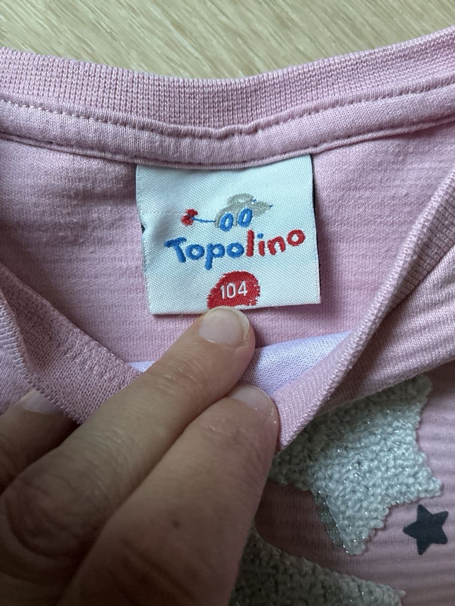 Pullover & Sweatshirts: Mädchen Pullover Topolino Grösse 104 rosa mit Sternen – Gebraucht aus Stettfurt von San_w9gd 3