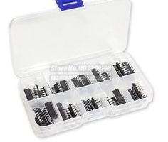 50Stk DIP Logic IC Sortiment in Box 74HCxx Serie 10 Typen