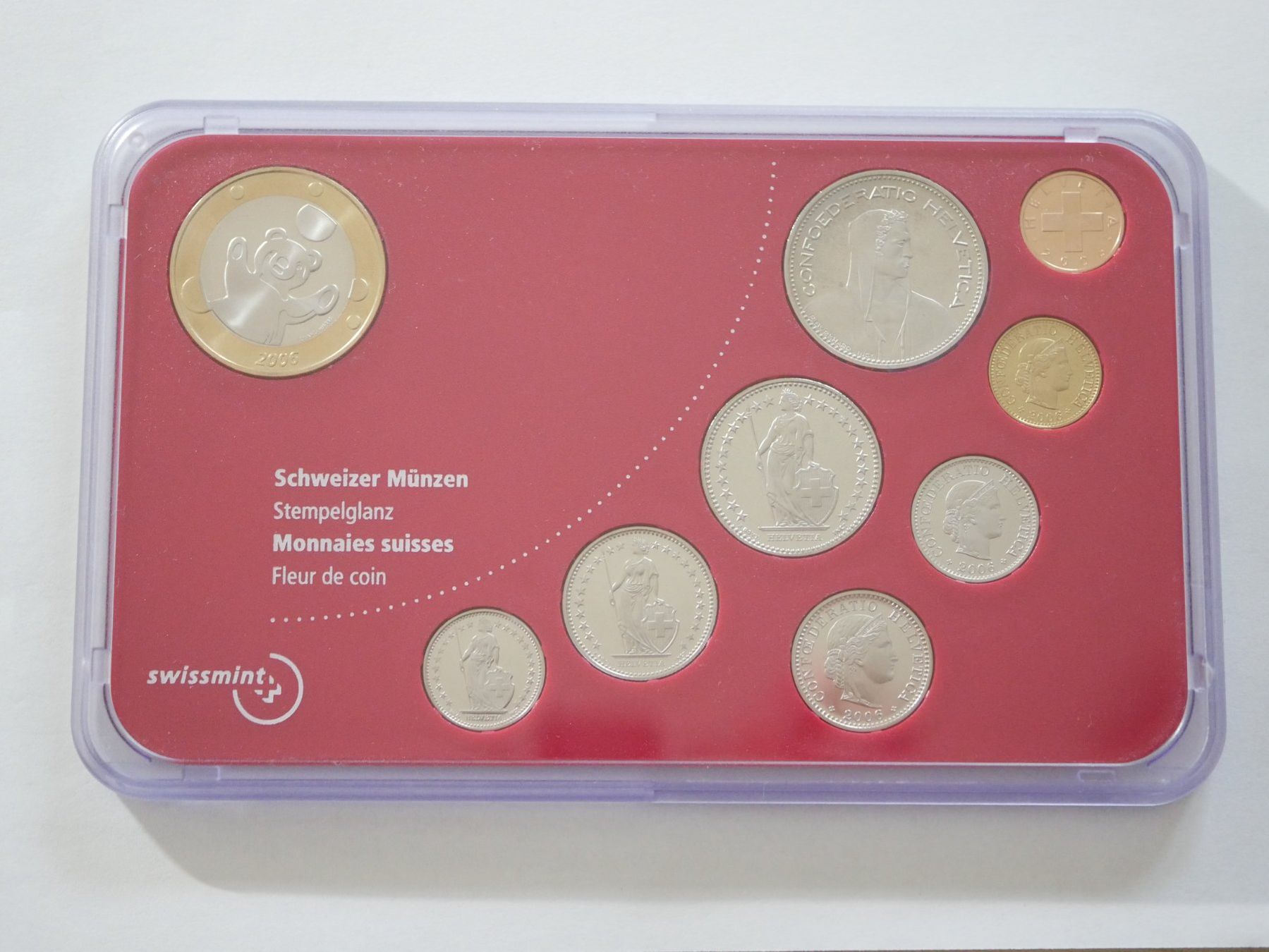 Tutti le monete: Schweizer Baby-Münzsatz 2006 stgl ***TOP*** – Nuovo e nell'imballaggio originale da Kreuzlingen venduto da Samson01 1